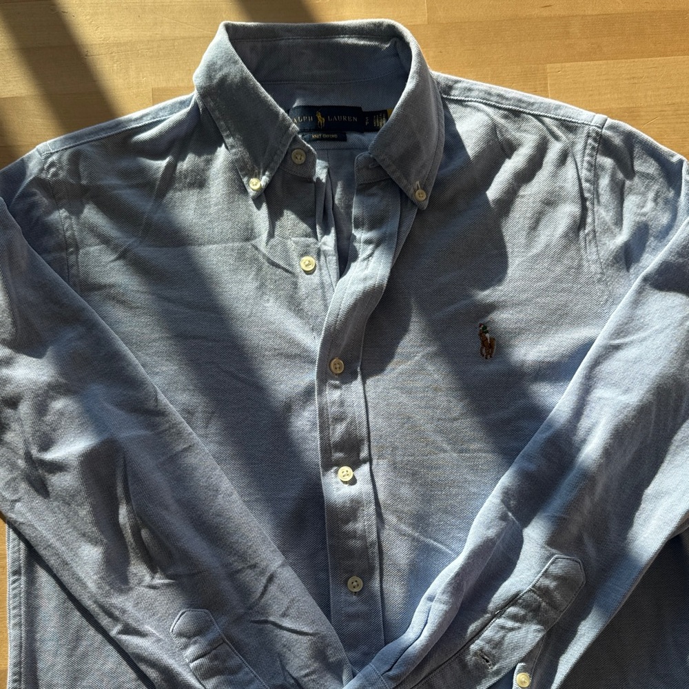 Polo by Ralph Lauren Men's Light Blue Button Down Shirt